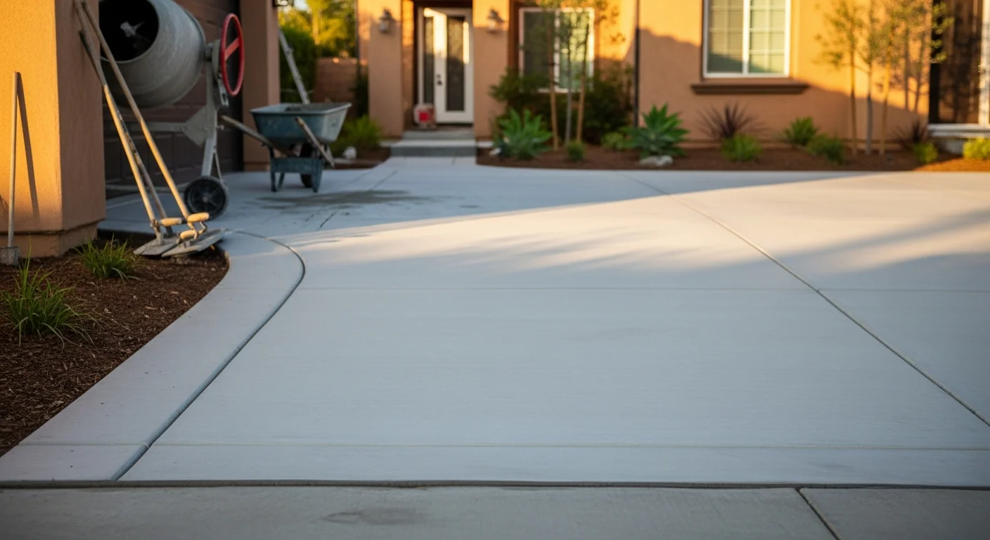 Professional concrete driveway installation in Ventura County